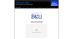 Desktop Screenshot of cateringbybleu.com