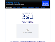 Tablet Screenshot of cateringbybleu.com